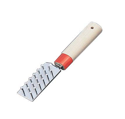 丸石　ウロコ取り（鉄製クロームメッキ加工）