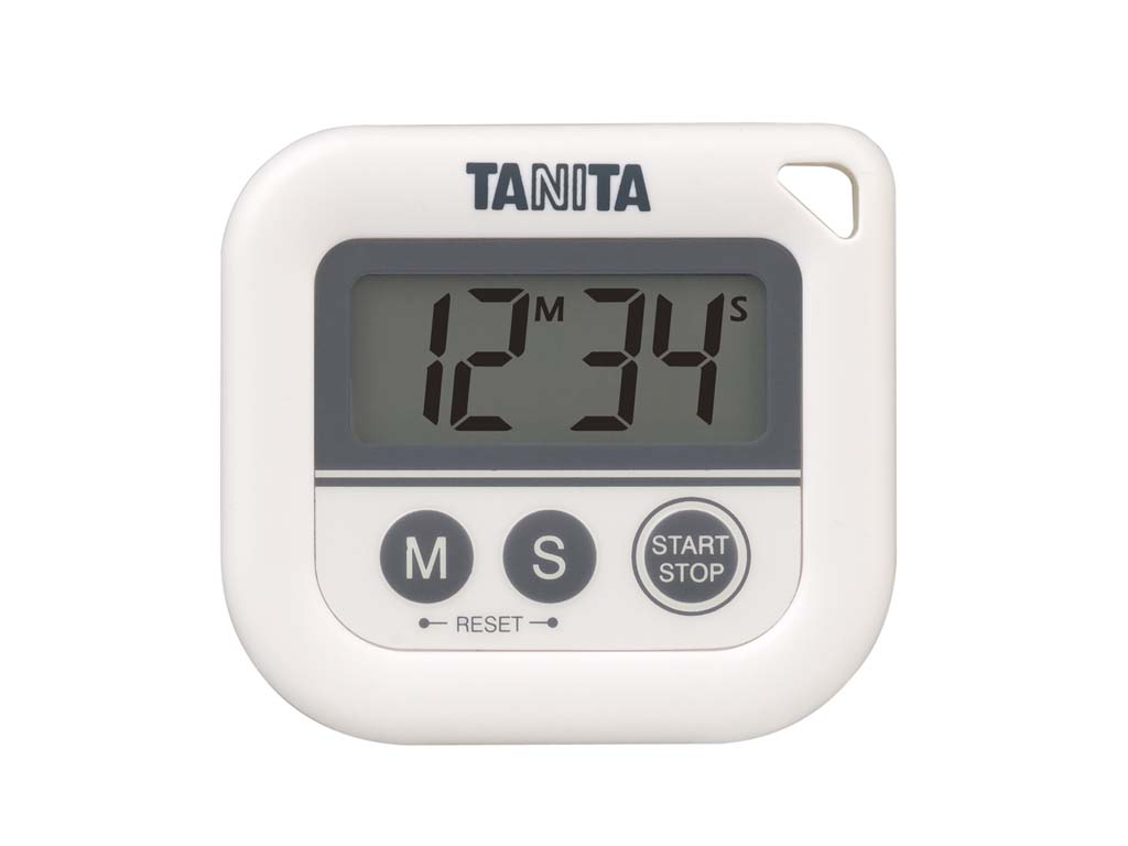タニタ　丸洗いタイマー　１００分計　ＴＤ－３７６Ｎ　ホワイト