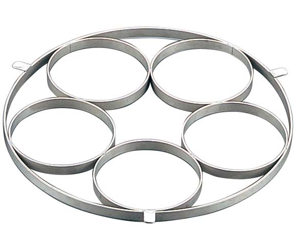 ＥＢＭ　１８－８　ゆで麺鍋用リング　Ｂタイプ　φ１３５×５穴