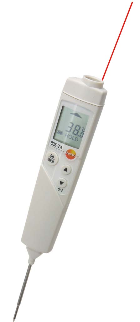 ﾃｽﾄｰ 中心温度ｾﾝｻ付 赤外放射温度計 testo 826-T4 0563.8266