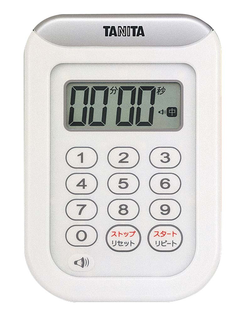 タニタ　丸洗いタイマー　１００分計　ＴＤ－３７８　ホワイト