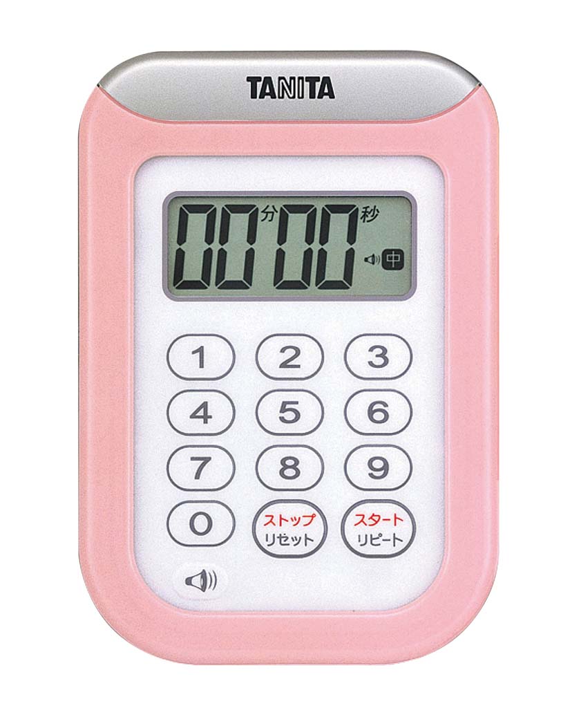 タニタ　丸洗いタイマー　１００分計　ＴＤ－３７８　ピンク